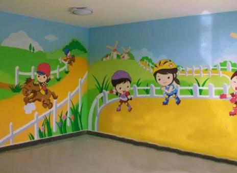融安幼儿园墙体彩绘制作流程及注意事项